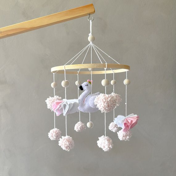 Serene Swan Dreams Baby mobile